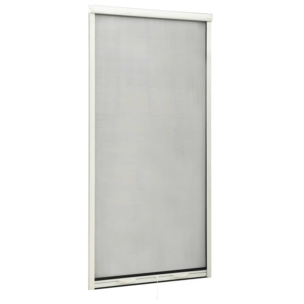 vidaXL Rolovací okenní síť proti hmyzu hliník bílá 90 x 170 cm