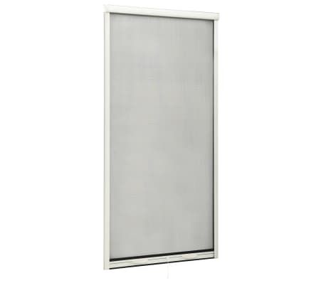 vidaXL Mosquitera enrollable para ventanas blanco 90x170 cm