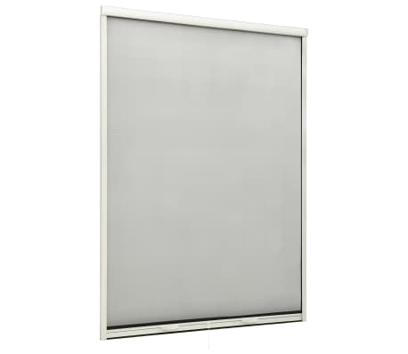vidaXL Insektenschutzrollo für Fenster Weiß 110x170 cm
