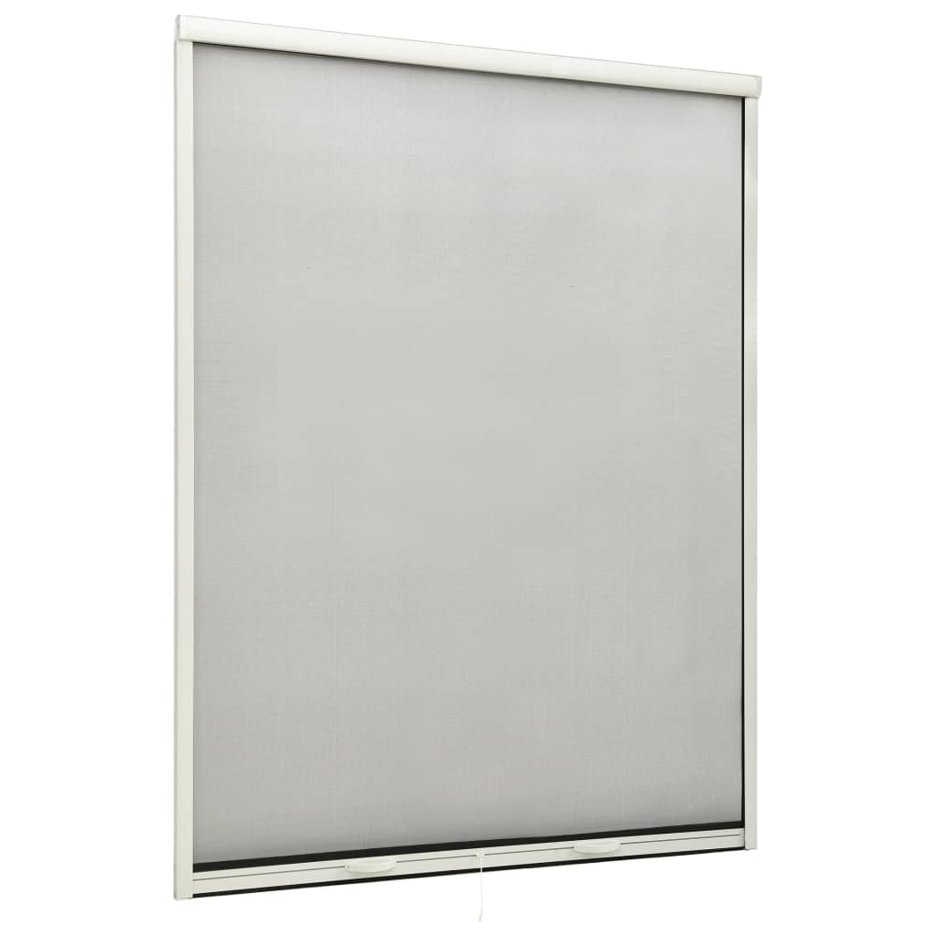 vidaXL Moustiquaire à rouleau pour fenêtres Blanc 130x170 cm