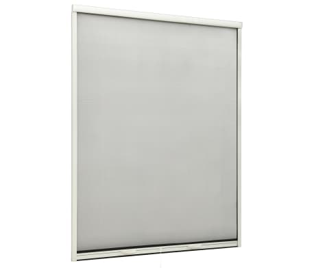 vidaXL Mosquitera enrollable para ventanas blanco 130x170 cm