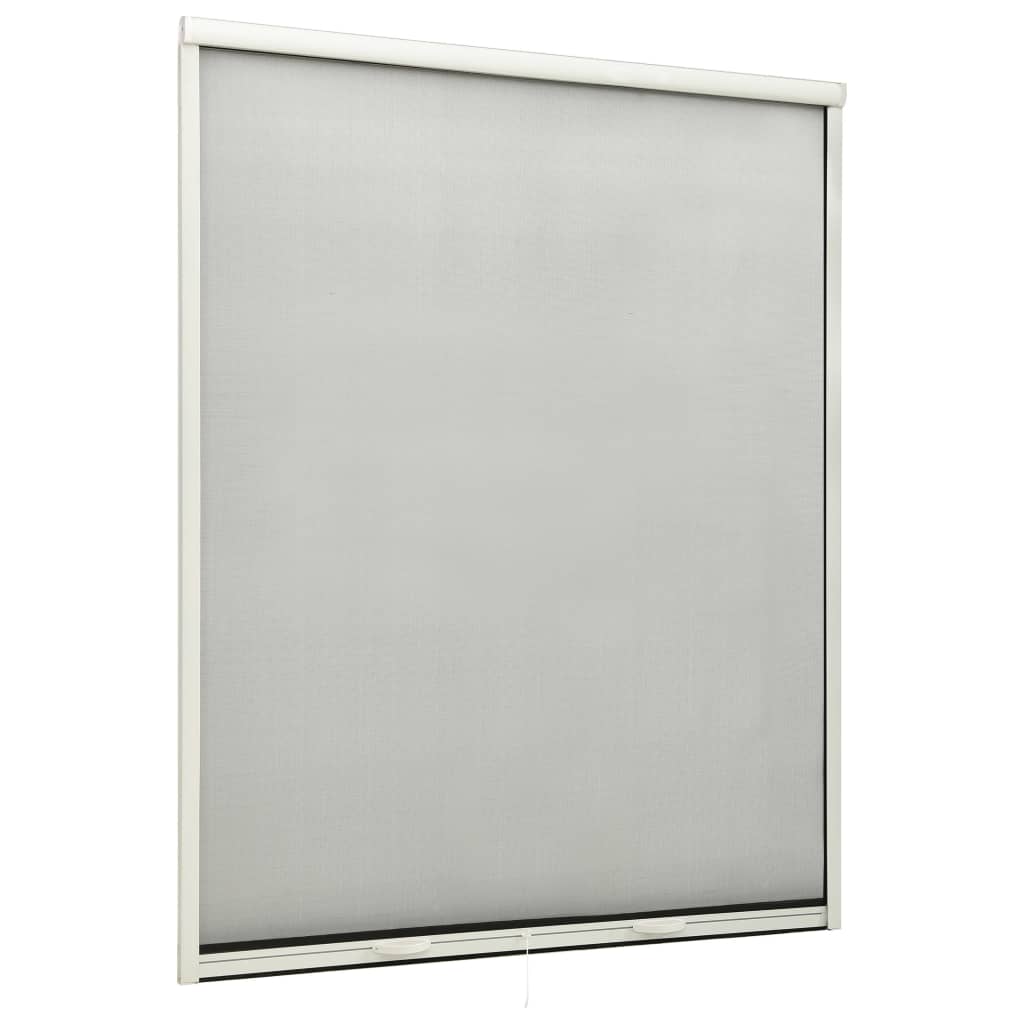 vidaXL Mosquitera enrollable para ventanas blanco 150x170 cm