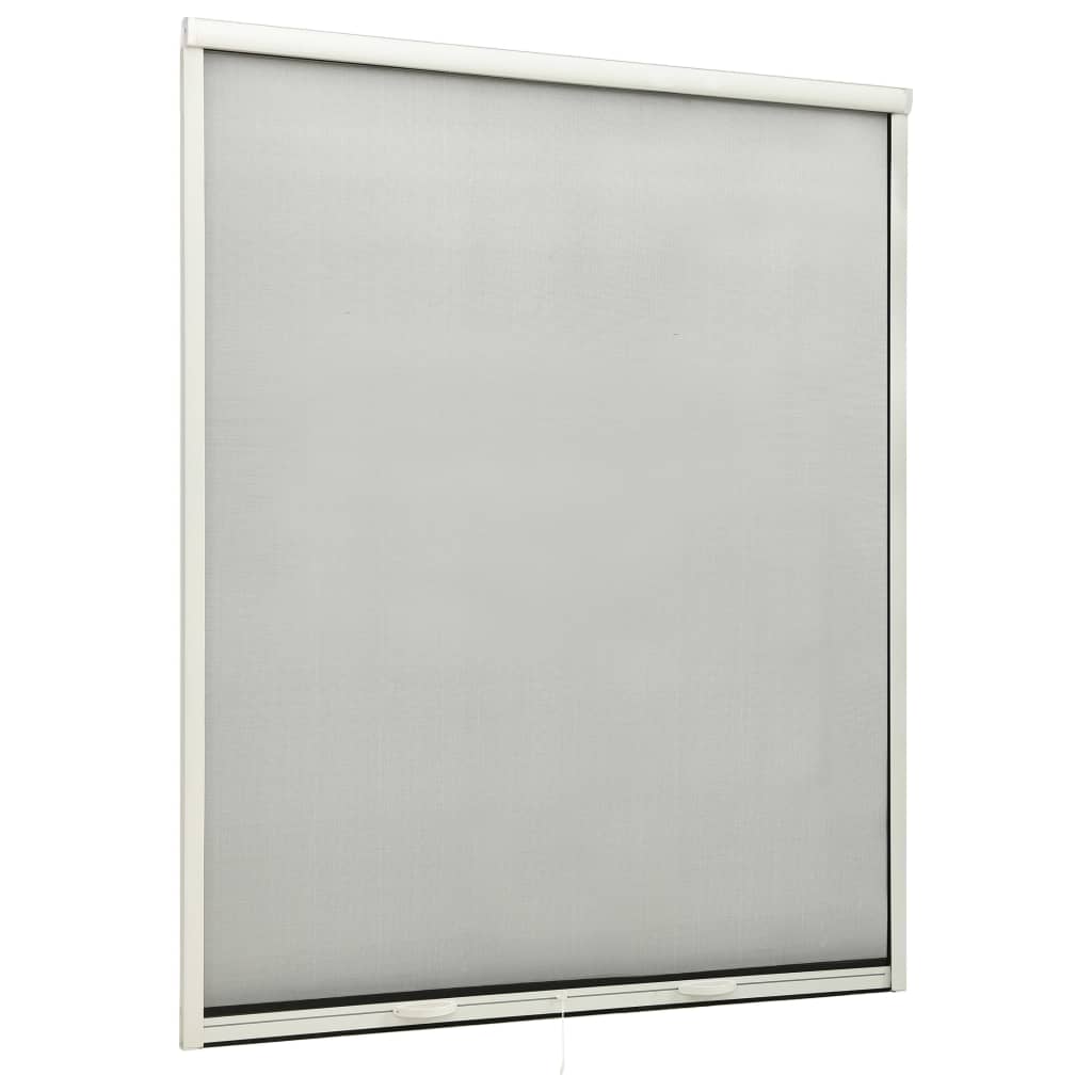 vidaXL Mosquitera enrollable para ventanas blanco 160x170 cm