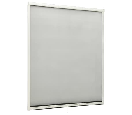 vidaXL Nedrullbar insektskjerm for vinduer hvit 160x170 cm