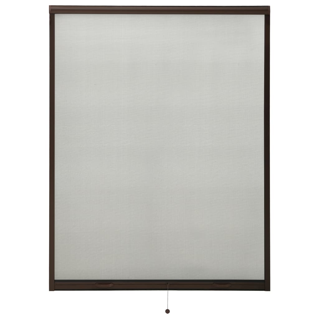 vidaXL PlasÄƒ insecte pentru ferestre tip rulou, maro, 130×170 cm
