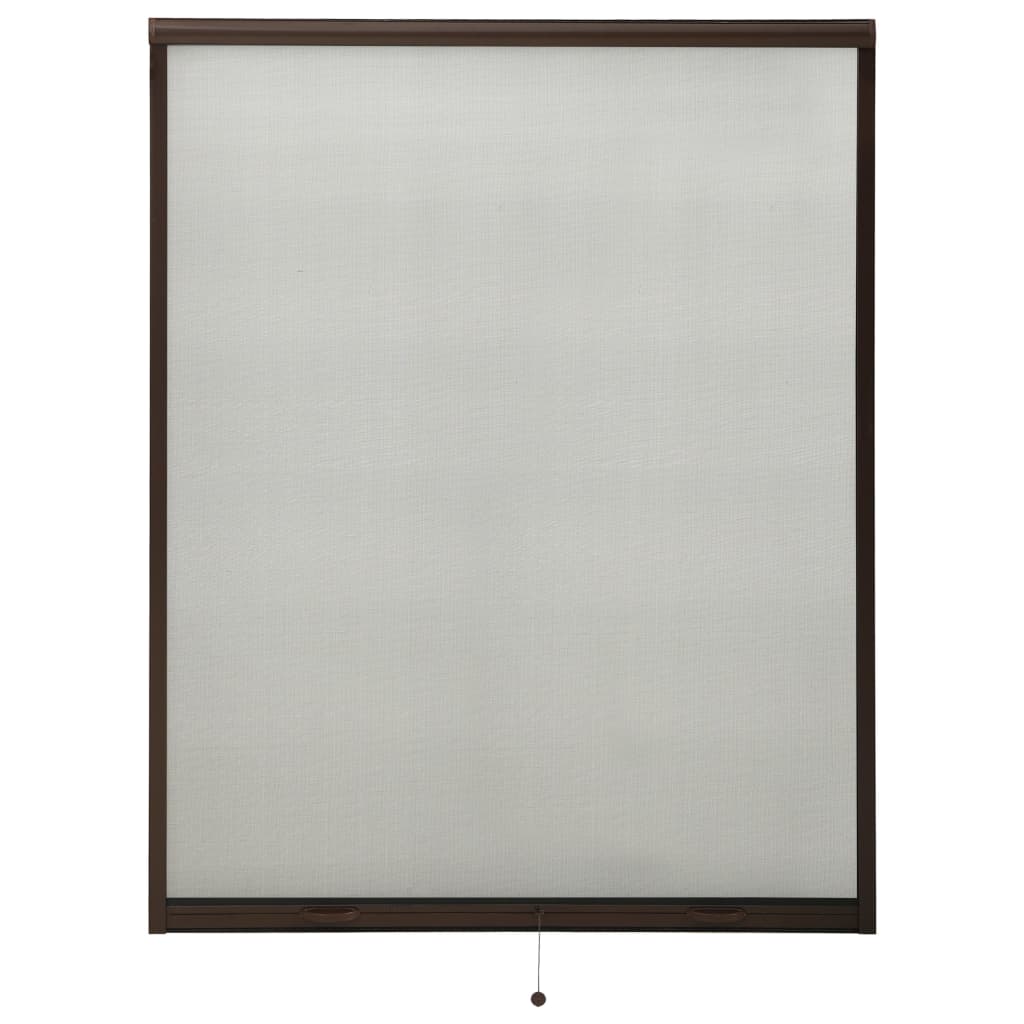 vidaXL Plasă insecte pentru ferestre tip rulou, maro, 140×170 cm vidaXL