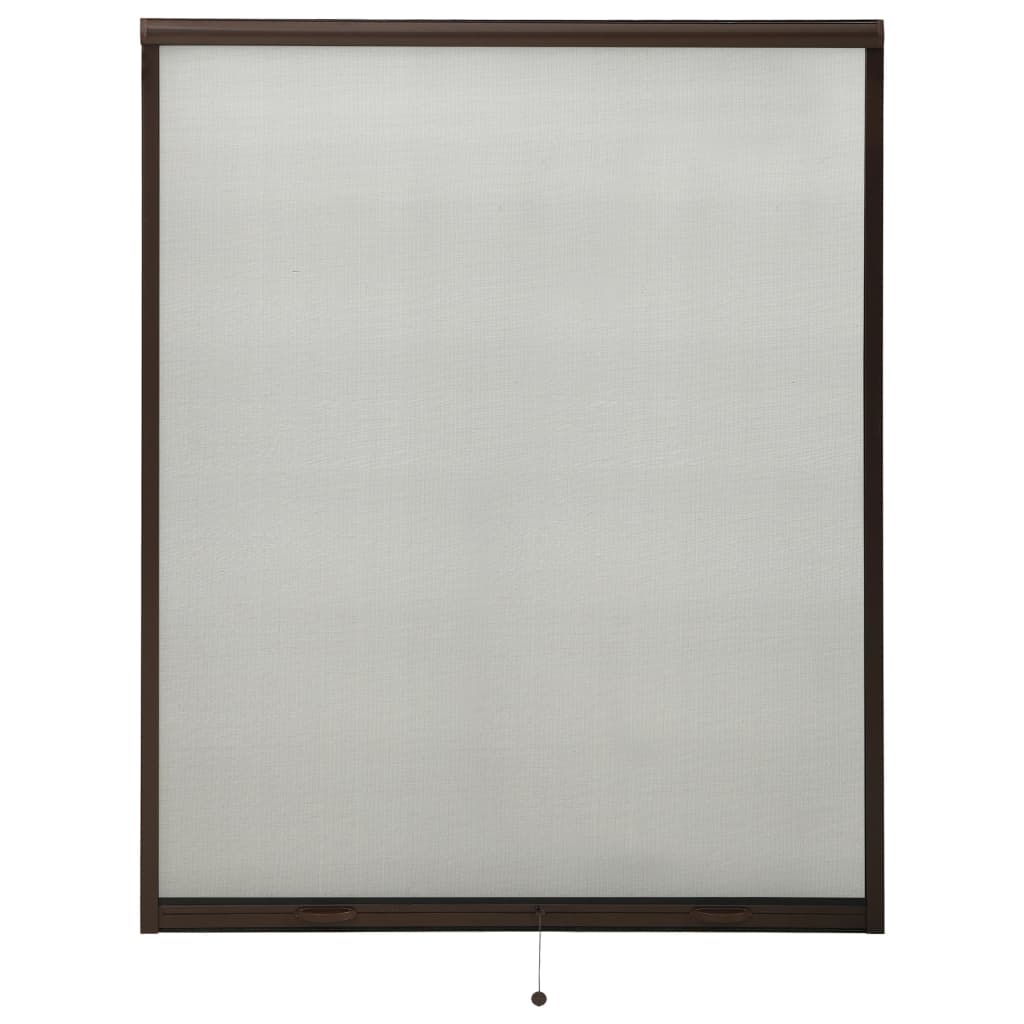 vidaXL Plasă insecte pentru ferestre tip rulou, maro, 150×170 cm vidaXL