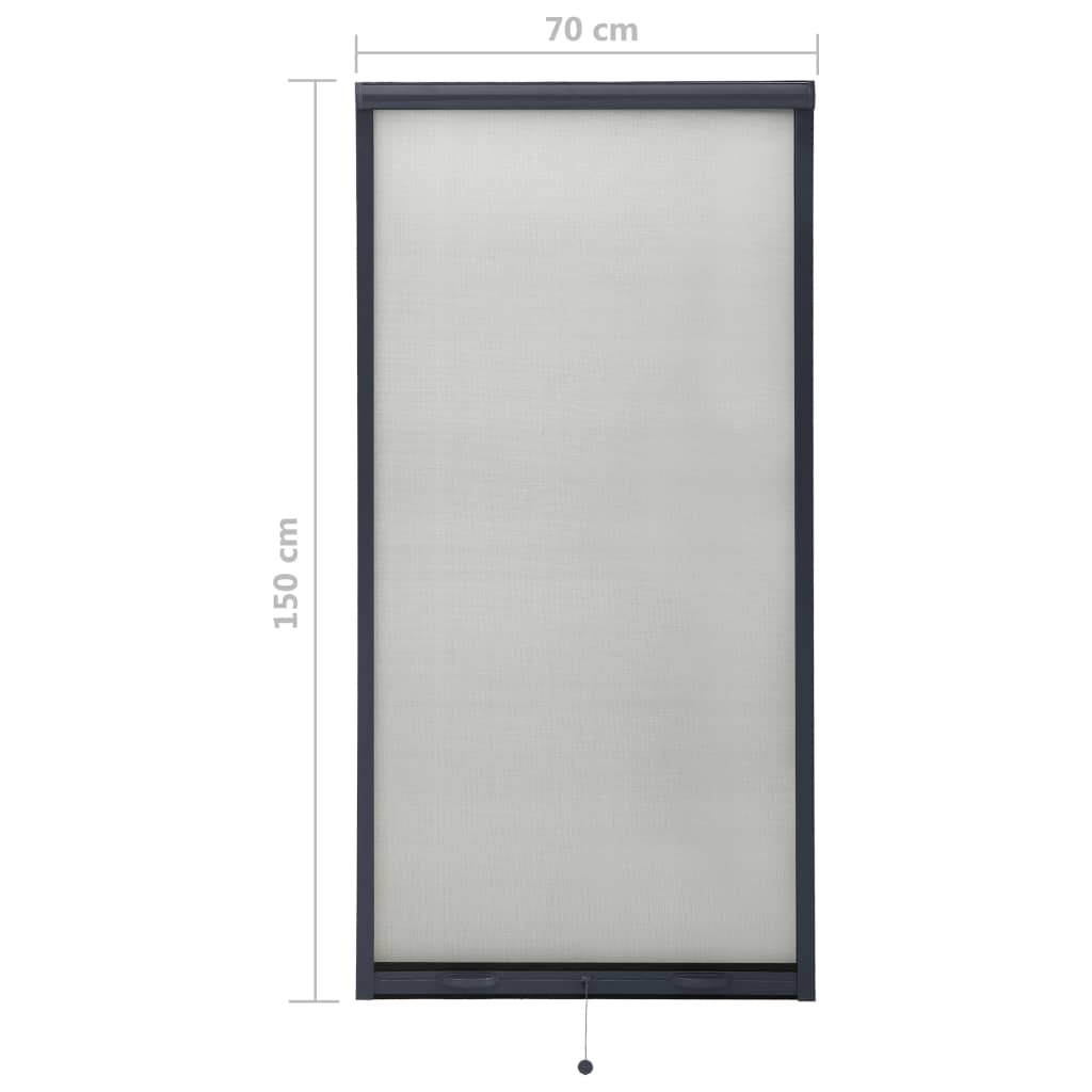 Insektenschutzrollo für Fenster Anthrazit 70x150 cm | Stepinfit.de