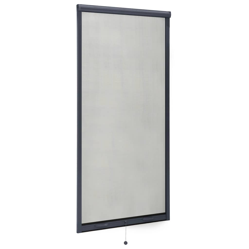 vidaXL Plasă insecte pentru ferestre tip rulou, antracit, 80x170 cm