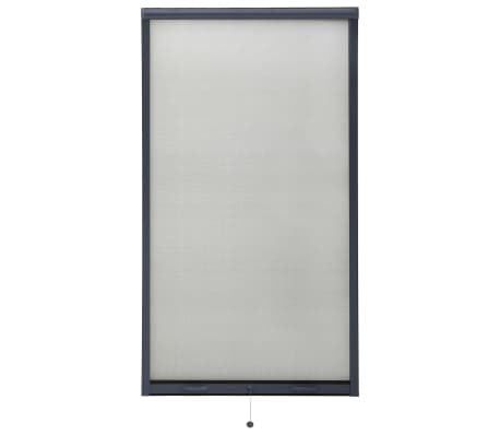 vidaXL Nedrullbar insektskjerm for vinduer antrasitt 90x170 cm