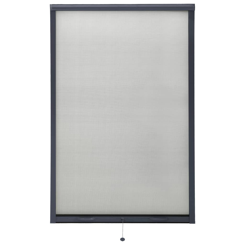 vidaXL Mosquitera enrollable para ventanas gris antracita 100x170 cm