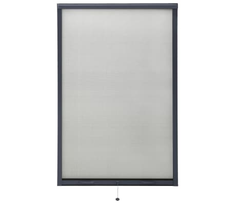 vidaXL Mosquitera enrollable para ventanas gris antracita 100x170 cm