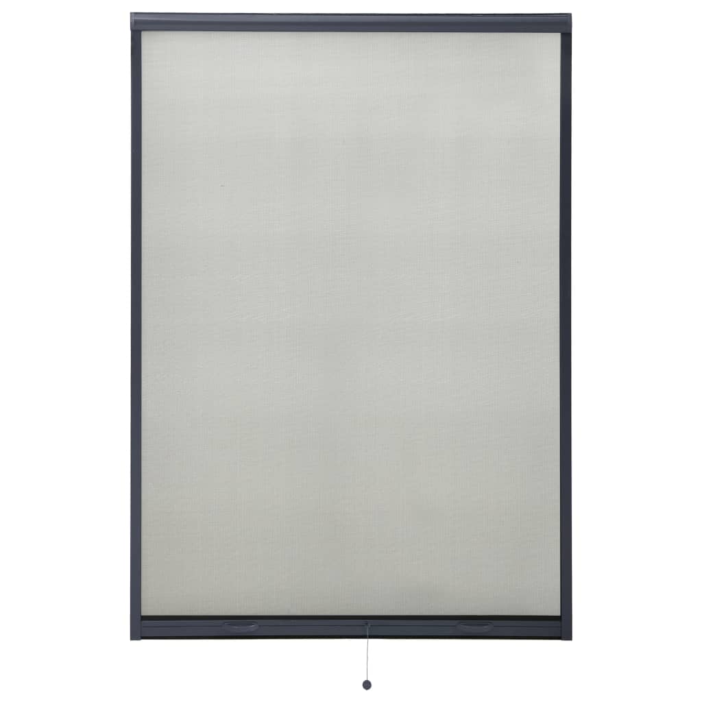 vidaXL Tinklelis nuo vabzdžių langams, antracito, 110x170cm