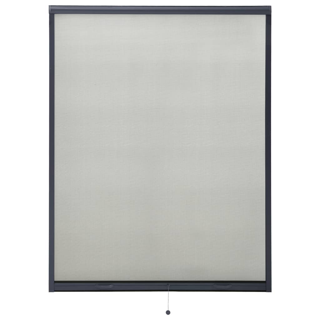 vidaXL antracitszürke lehúzható ablakszúnyogháló 120 x 170 cm