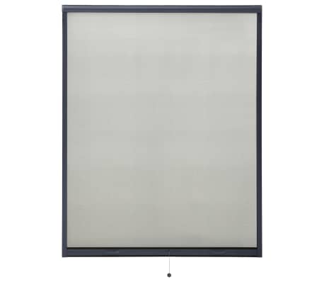 vidaXL Mosquitera enrollable para ventanas gris antracita 140x170 cm