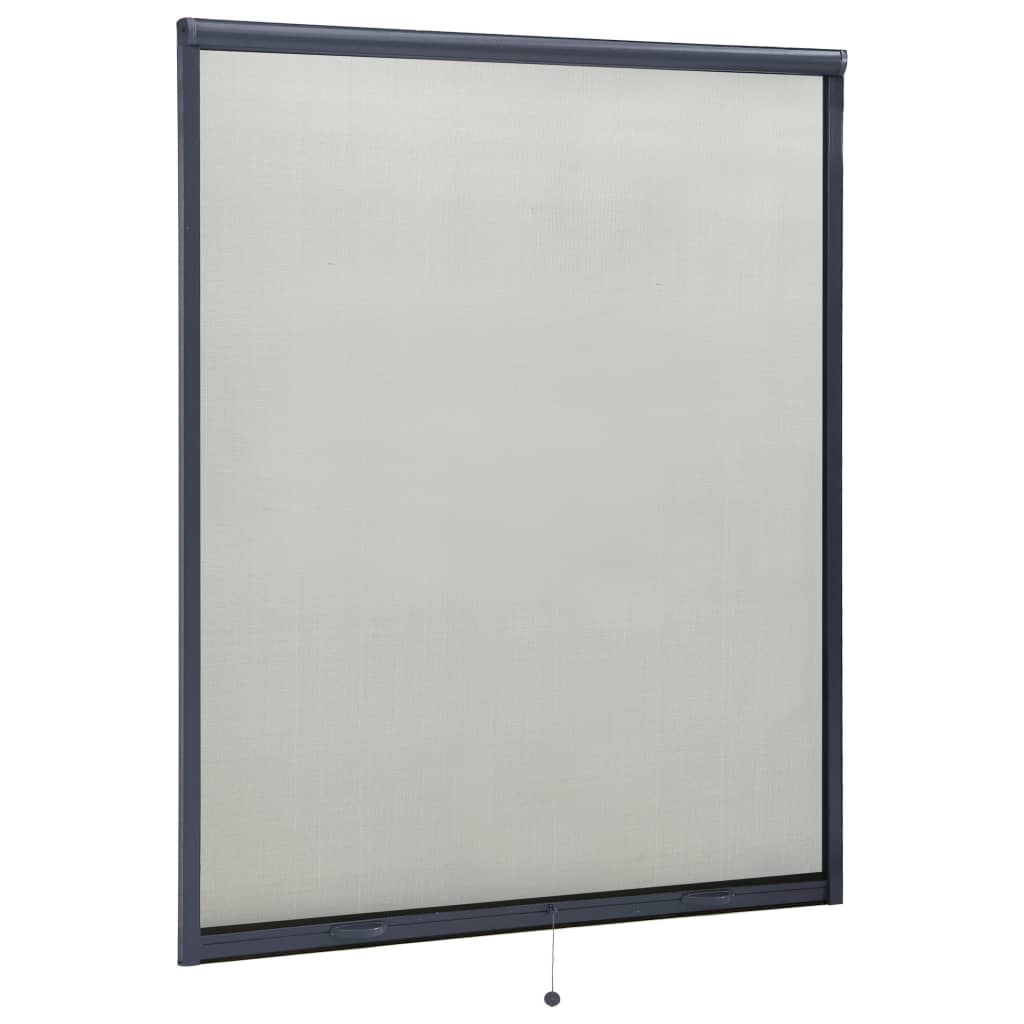 Antracitszürke lehúzható ablakszúnyogháló 150 x 170 cm 