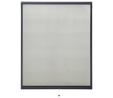 vidaXL Nedrullbar insektskjerm for vinduer antrasitt 150x170 cm