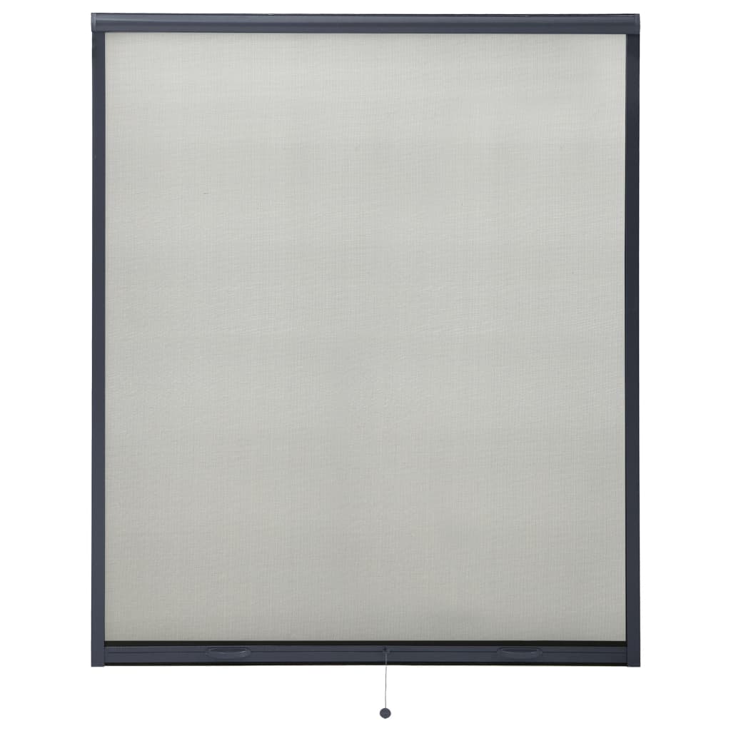 vidaXL antracitszürke lehúzható ablakszúnyogháló 160 x 170 cm