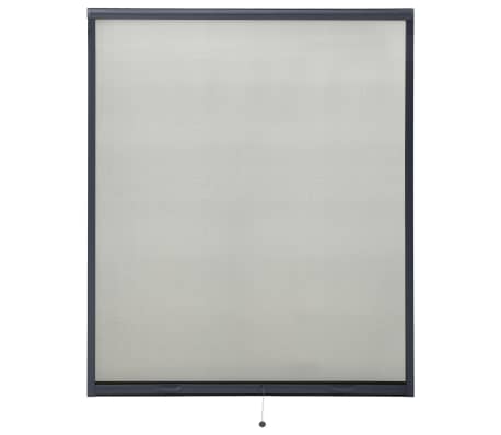 vidaXL antracitszürke lehúzható ablakszúnyogháló 160 x 170 cm
