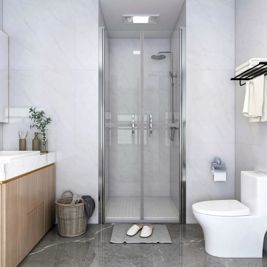 vidaXL Ușă cabină de duș, transparent, 91 x 190 cm, ESG poza 2021 vidaXL