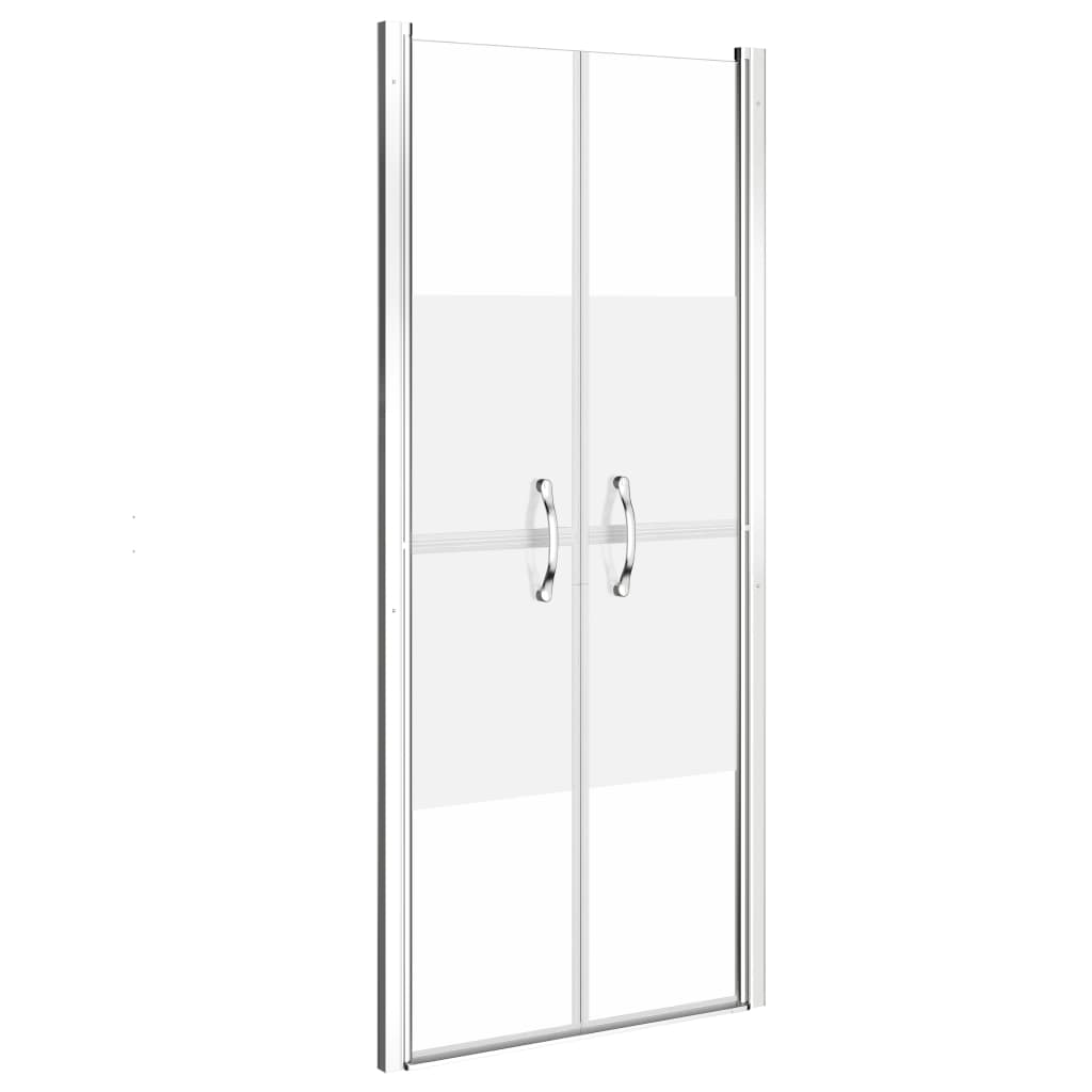 Ușă cabină de duș, jumătate mat, 81 x 190 cm, ESG
