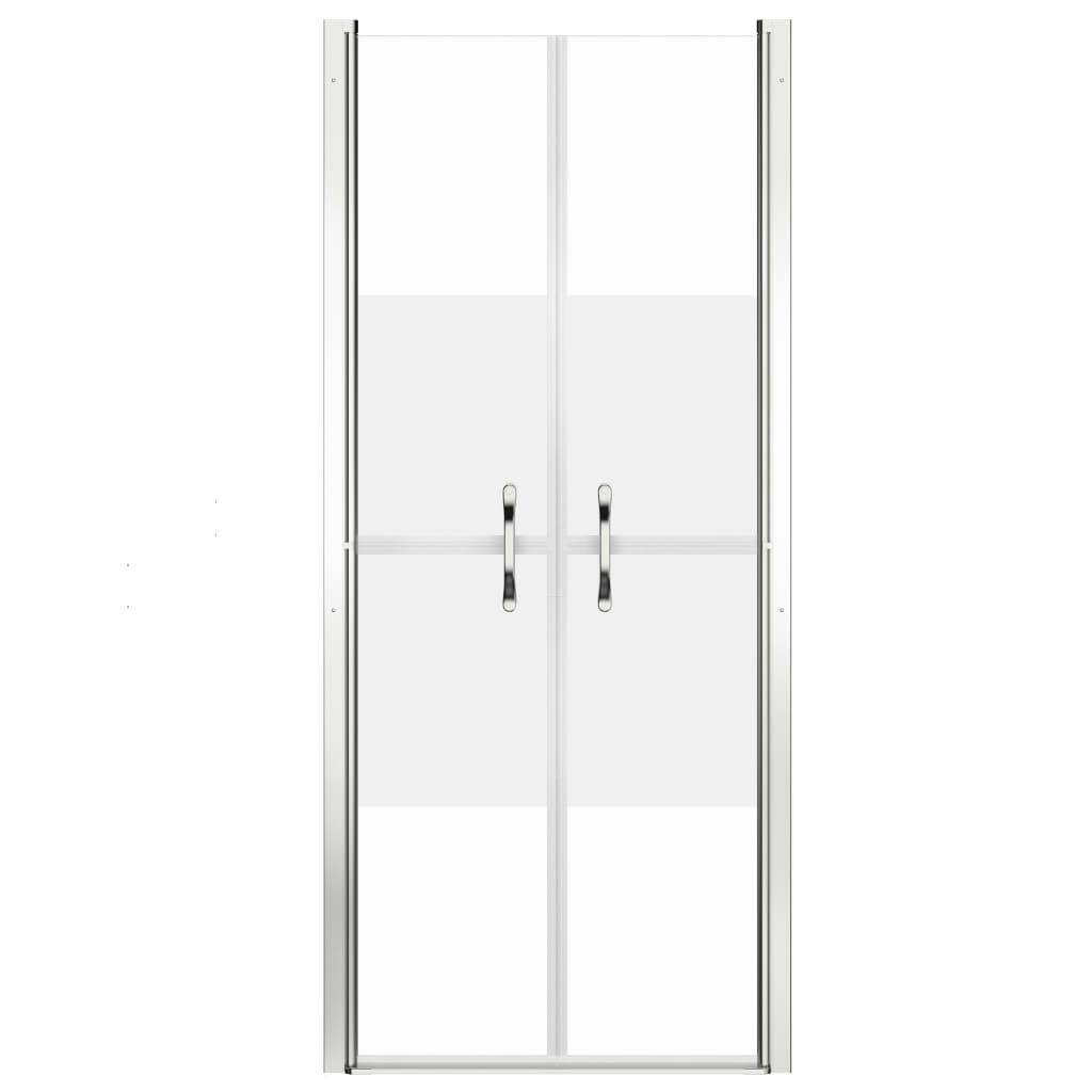 vidaXL Douchedeur 86x190 cm ESG halfmat afbeelding