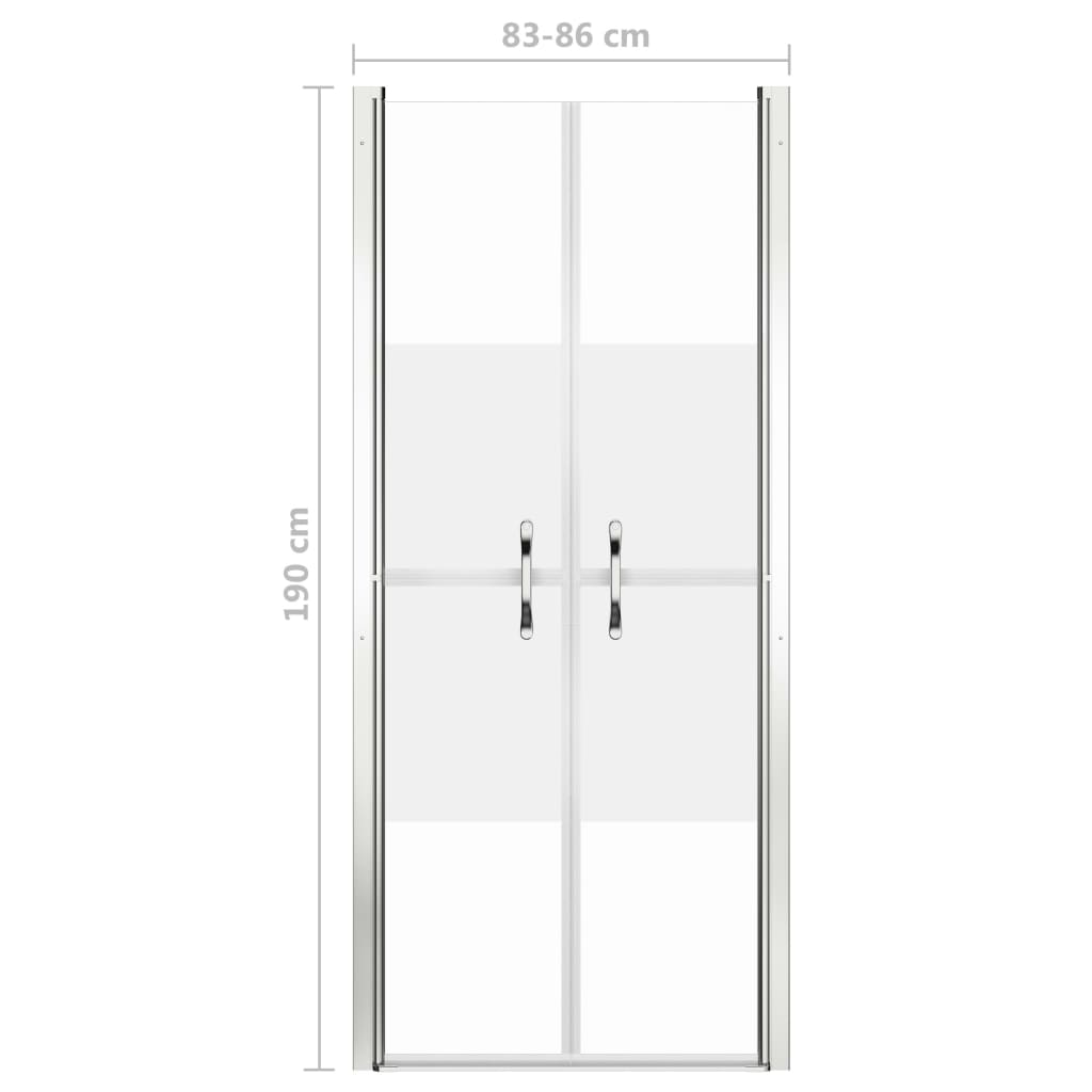  Sprchové dvere, polomatné, ESG 86x190 cm