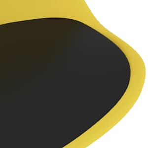 3dílný jídelní set černý a žlutý - obrázek 10