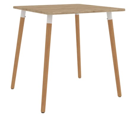 vidaXL Valgomojo baldų komplektas, 3 dalių, juodas (287241+324167)