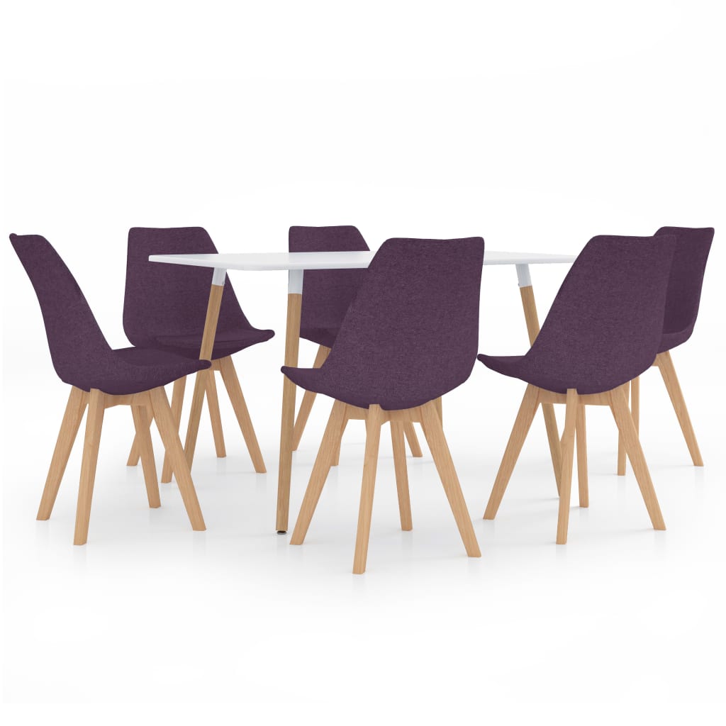 vidaXL Set mobilier de bucătărie, 7 piese, violet vidaXL imagine noua 2022