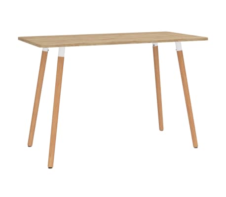 vidaXL Valgomojo baldų komplektas, 7 dalių, baltas (287245+3x324221)