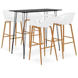 Barska garnitura 5-delna črna in bela