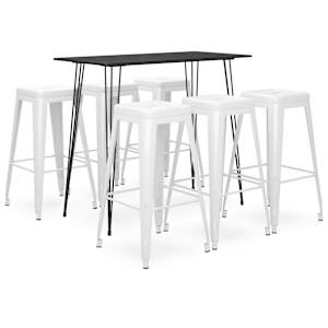 Barska garnitura 7-delna črna in bela