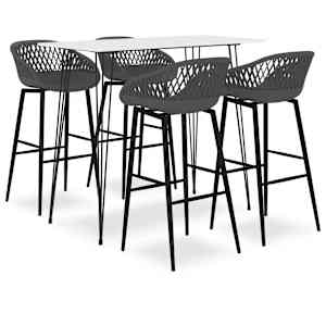 Barska garnitura 5-delna bela in siva