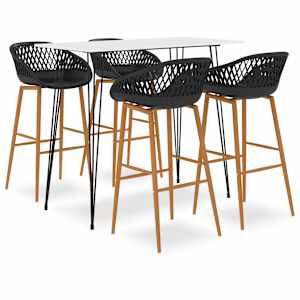 Barska garnitura 5-delna bela in črna