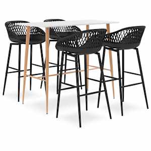 Barska garnitura 5-delna bela in črna