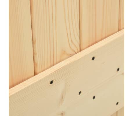 Porta Scorrevole In Legno Pino 90x210 Cm - Con Kit Hardware Per Montaggio - Foto 3
