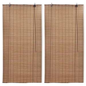 vidaXL bambusrulood 2 tk, 100 x 160 cm, pruun