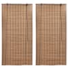 vidaXL bambusrulood 2 tk, 150 x 220 cm, pruun