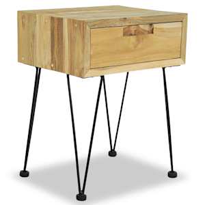 Noční stolky 2 ks 40 x 30 x 50 cm masivní teak - obrázek 7