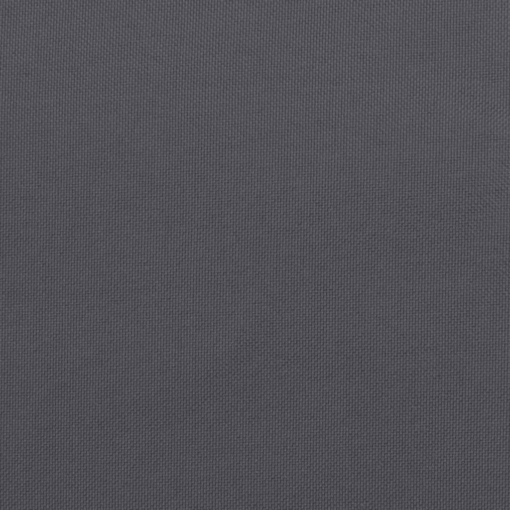 Възглавници за градински столове 2 бр антрацит 120x50x7 см плат