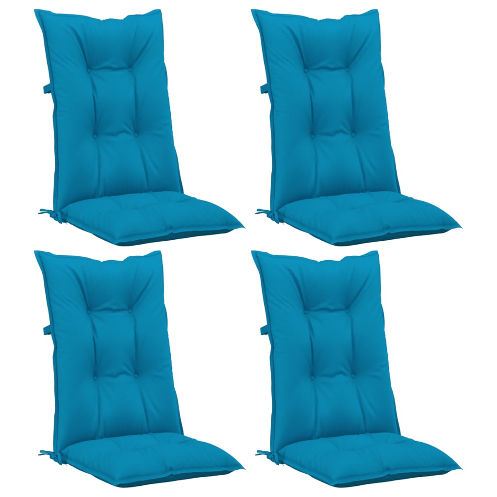 

vidaXL Tuinstoelkussens 4 st 120x50x7 cm blauw