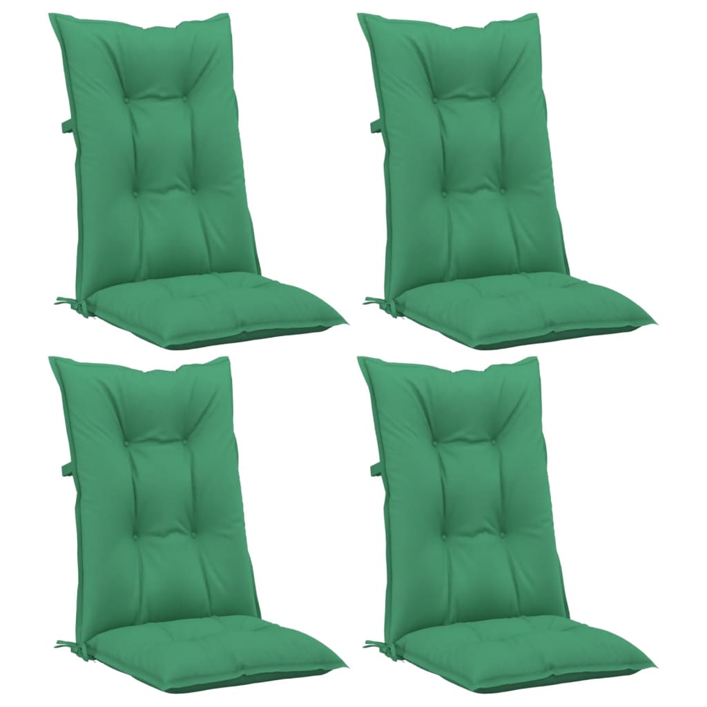 

vidaXL Tuinstoelkussens 4 st 120x50x7 cm groen