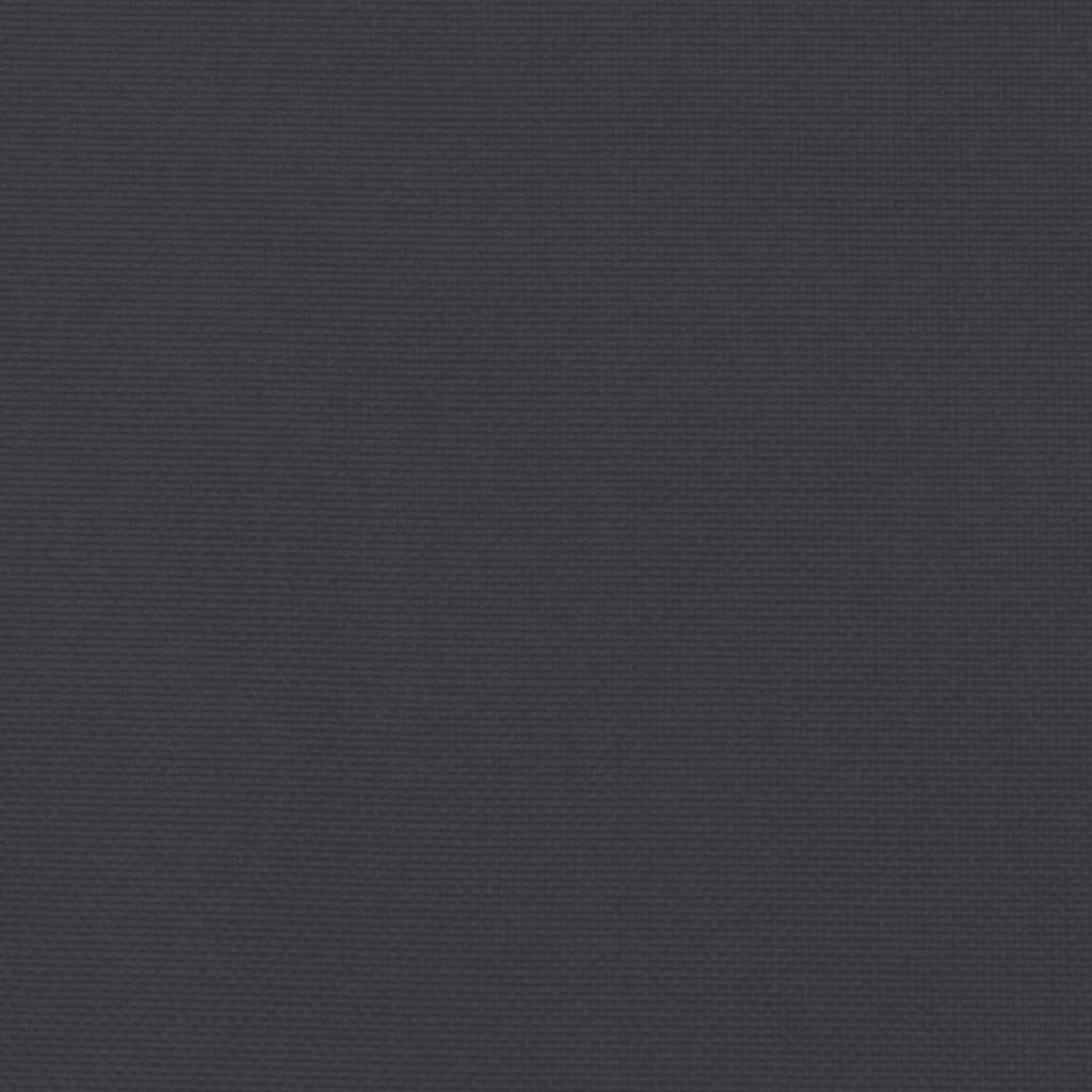 Възглавници за градински столове 6 бр черни 120x50x7 см плат