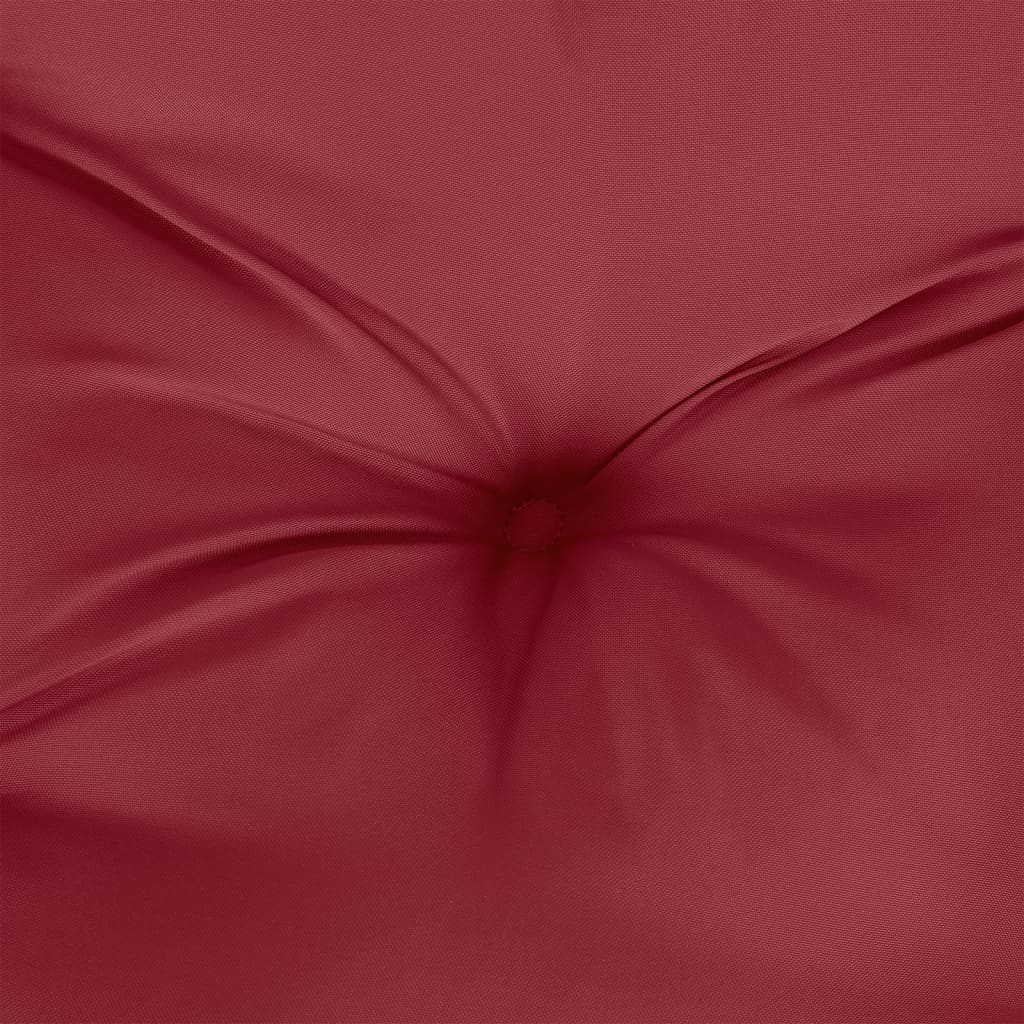 Poduszki na krzesła ogrodowe 6 szt., winna czerwień 120x50x7 cm