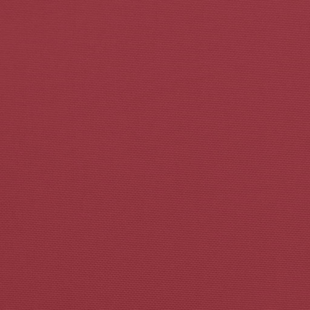 Poduszki na krzesła ogrodowe 6 szt., winna czerwień 120x50x7 cm
