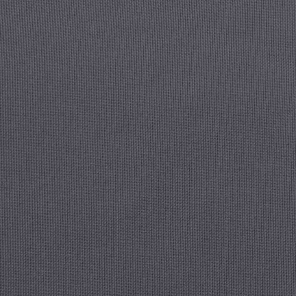 Възглавници за градински столове 6 бр антрацит 100x50x7 см плат