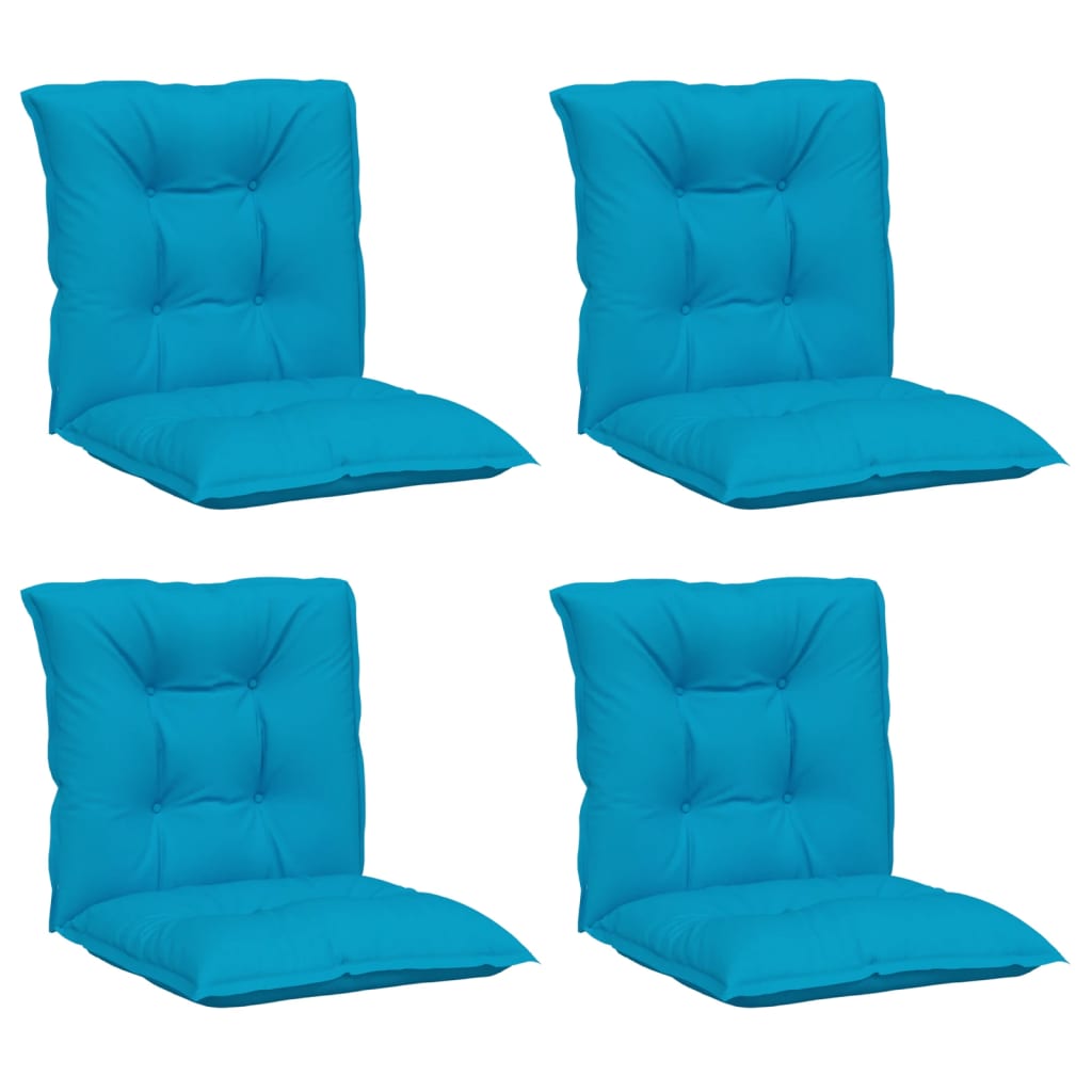 

vidaXL Tuinstoelkussens 4 st 100x50x7 cm blauw