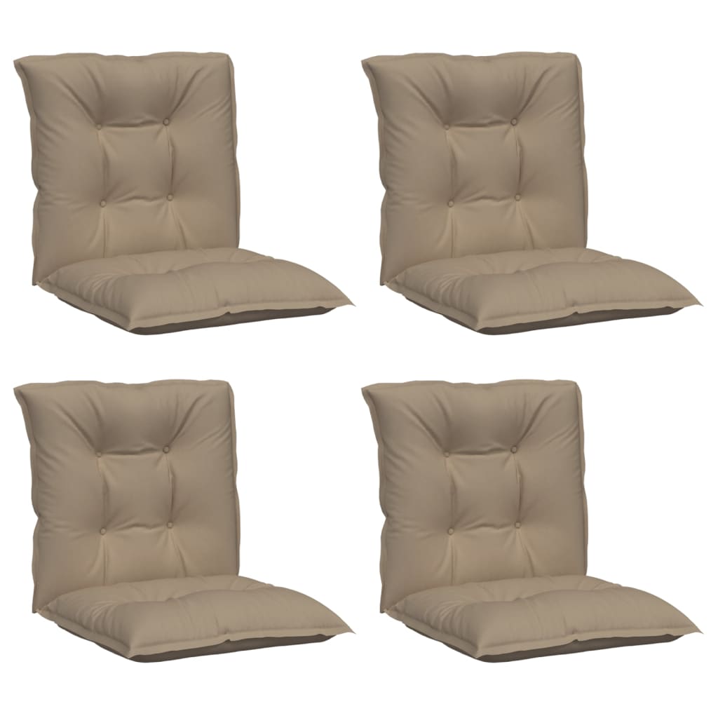 vidaXL Jastuci za vrtne stolice 4 kom smeđesivi 100x50x7 cm od tkanine
