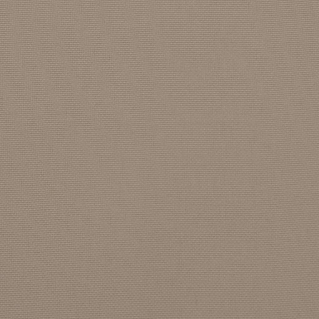 Perne scaun cu spătar mic, 6 buc., taupe, 100x50x7 cm, textil